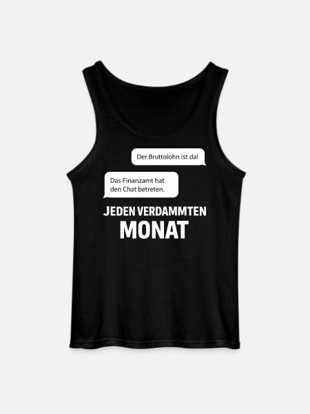Finanzamt Betritt Den Chat - Gildan Männer Tank Top - Schwarz