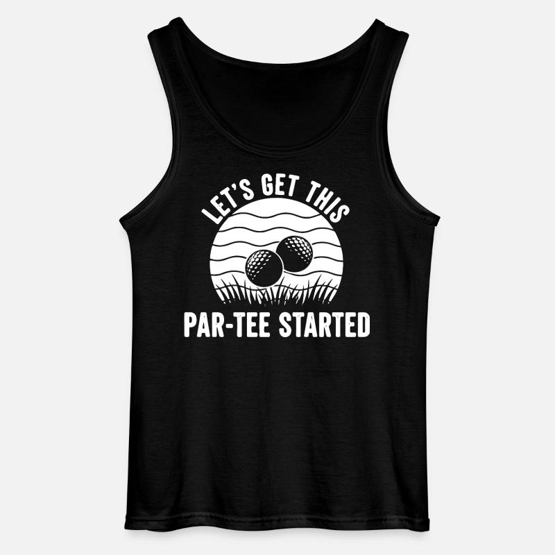 Par Tee Golf Spruch - Gildan Männer Tank Top - Schwarz