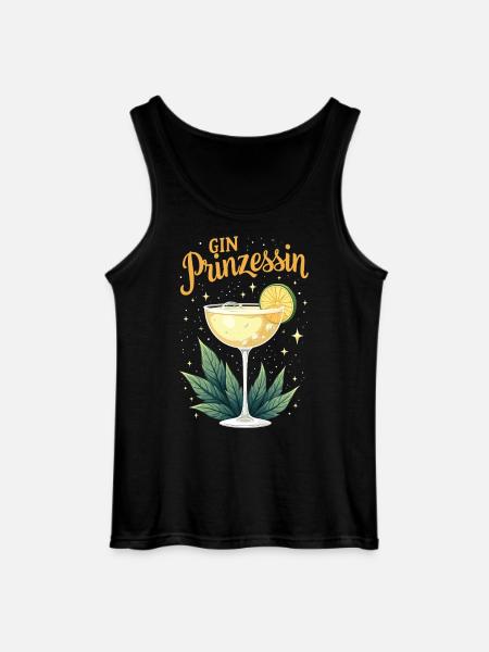 Gin Princess – Queen of Gin & Tonic - Gildan Men’s Tank Top - black