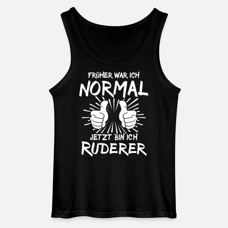 Ruderer - Gildan Männer Tank Top - Schwarz