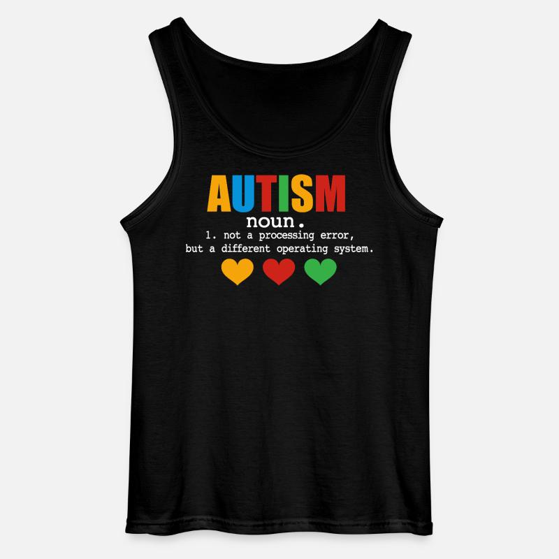 Autism Definition - Gildan Männer Tank Top - Schwarz
