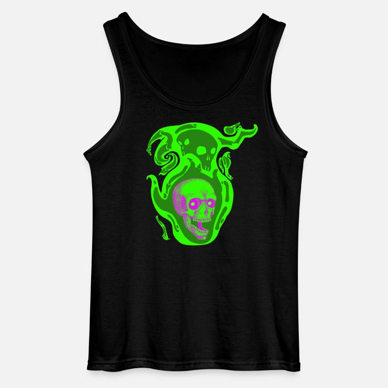 Nebelschädel - Gildan Männer Tank Top - Schwarz