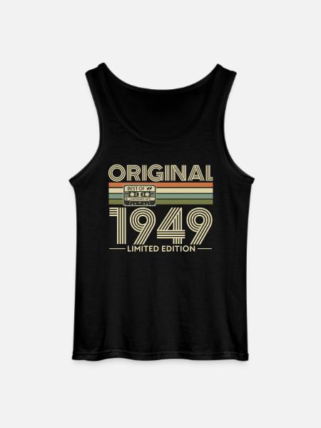 Original 1949 Limited Edition Retro - Gildan Men’s Tank Top - black
