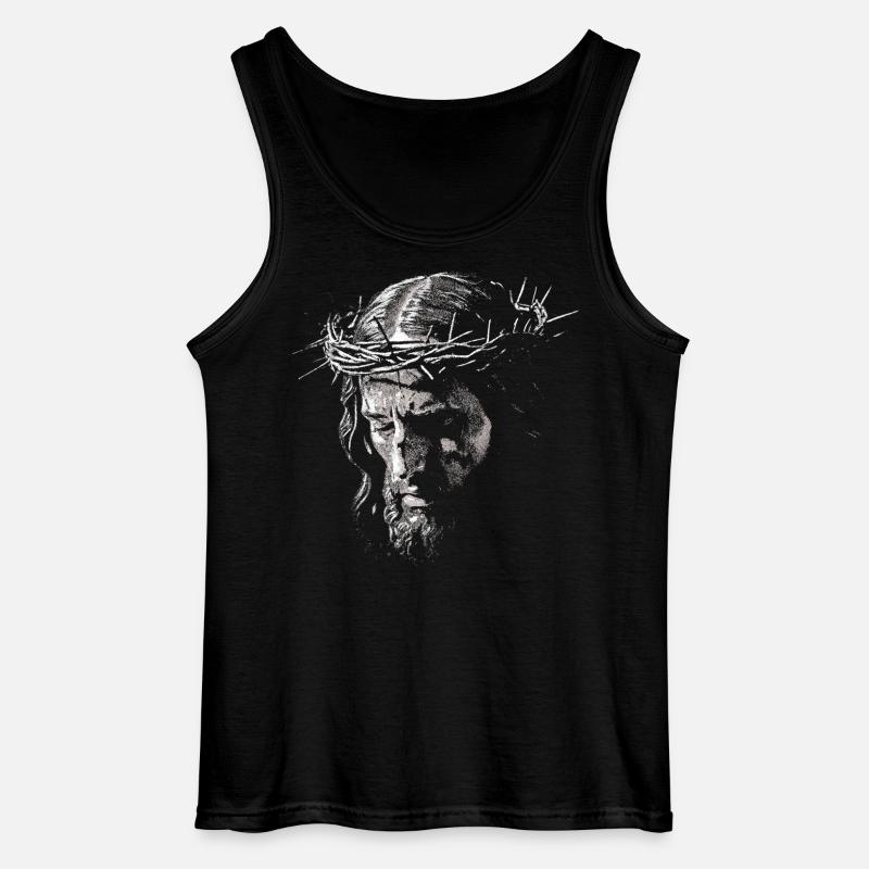 Jezus - Gildan Männer Tank Top - Schwarz