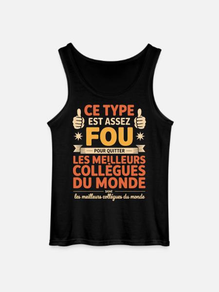 Departure Co-worker New Job Retirement - Gildan Men’s Tank Top - black