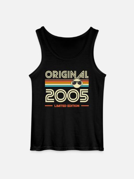 Original 2005 Limited Edition Retro - Gildan Männer Tank Top - Schwarz