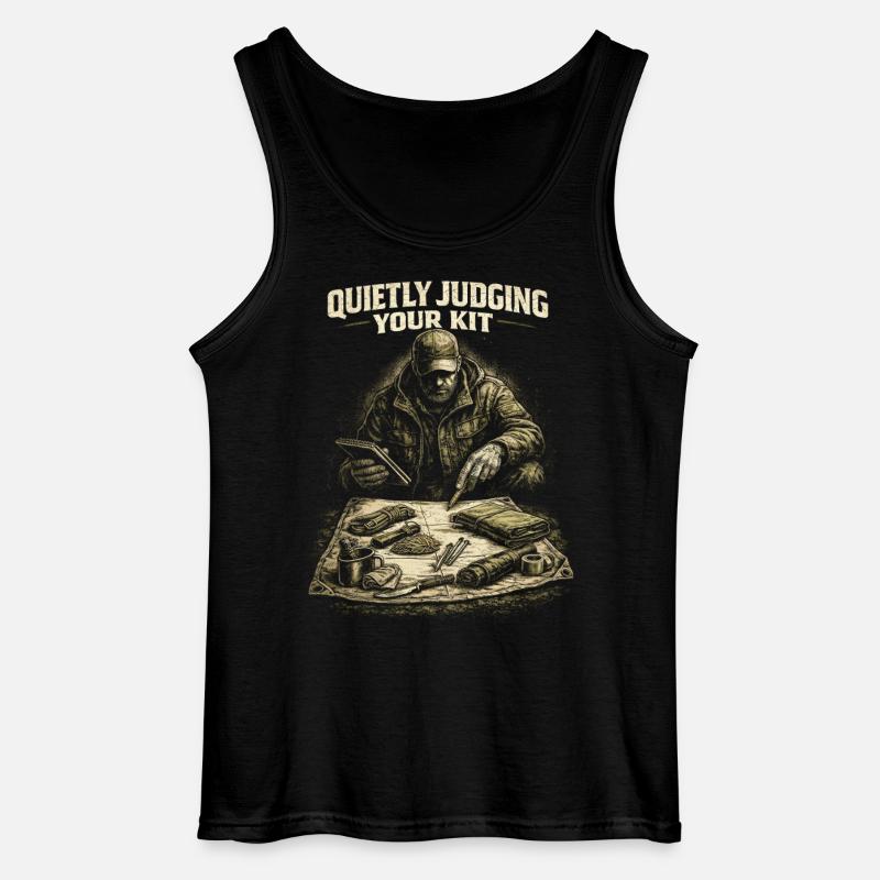 Prepper Überlebenskünstler Judging Your Kit - Gildan Männer Tank Top - Schwarz