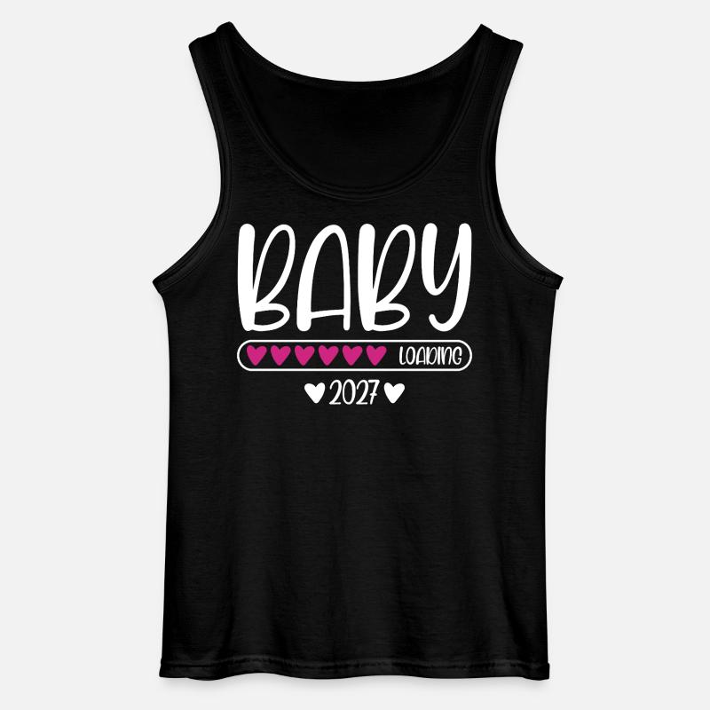Baby 2027 loading Herzchen Ladebalken - Gildan Männer Tank Top - Schwarz