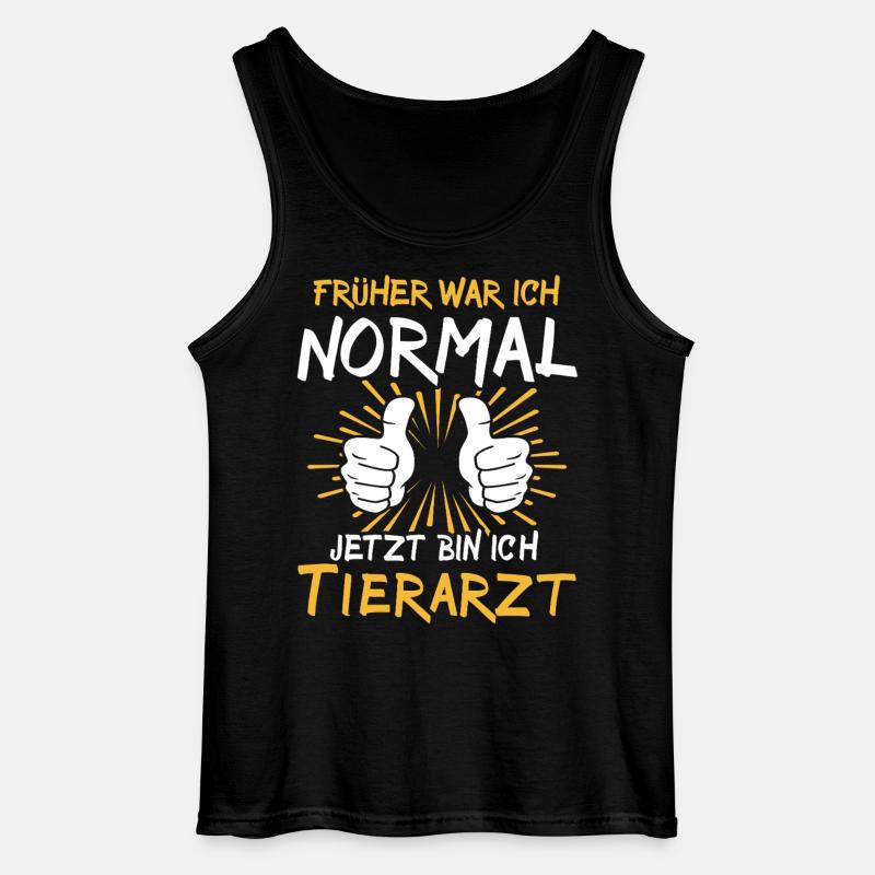 Tierarzt Spruch - Gildan Männer Tank Top - Schwarz