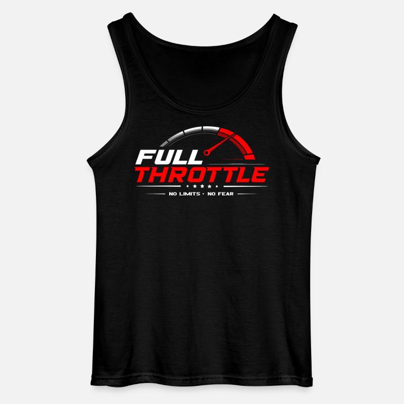 Full Throttle - Gildan Männer Tank Top - Schwarz