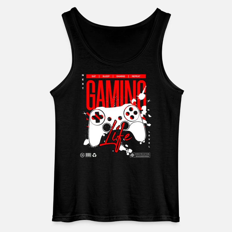 Next Level Gaming Life Controller T-Shirt - Gildan Männer Tank Top - Schwarz