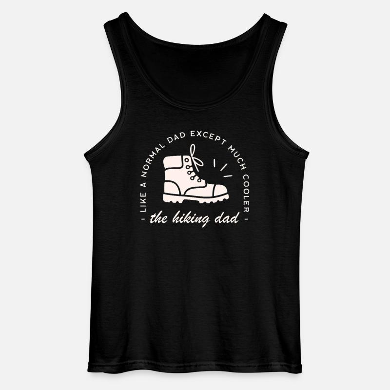 Wanderer-Vater, lustiger Wandervater, - Gildan Männer Tank Top - Schwarz