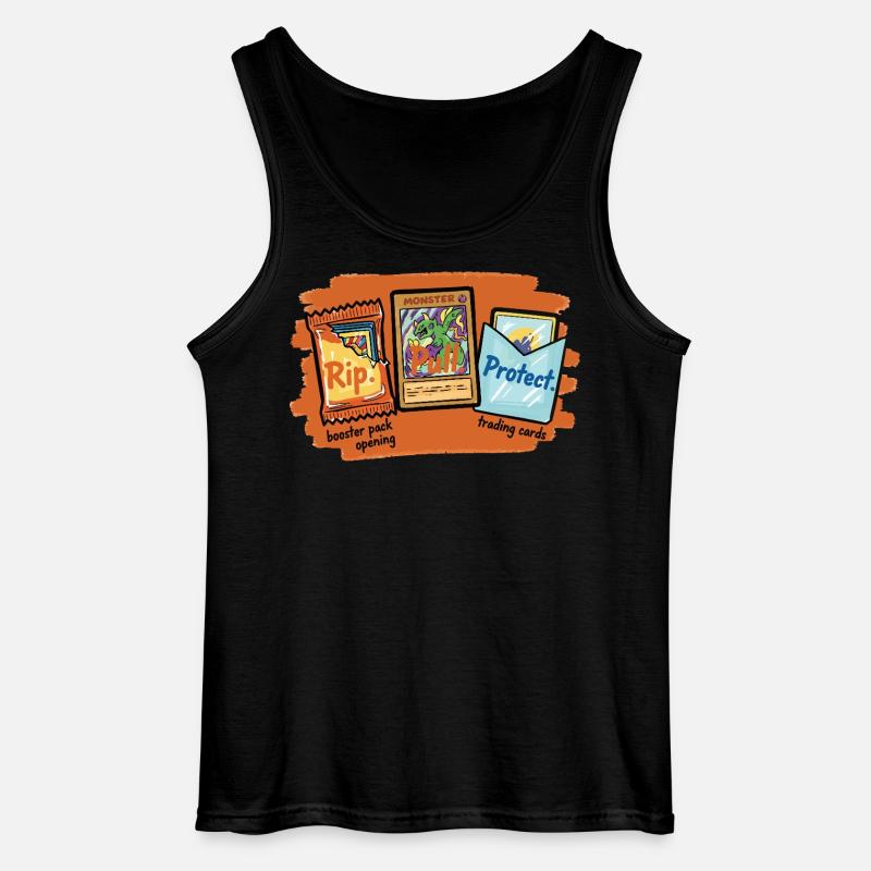 Rip Pull Protect Sammelkarten-Boosterpack-Öffnung - Gildan Männer Tank Top - Schwarz