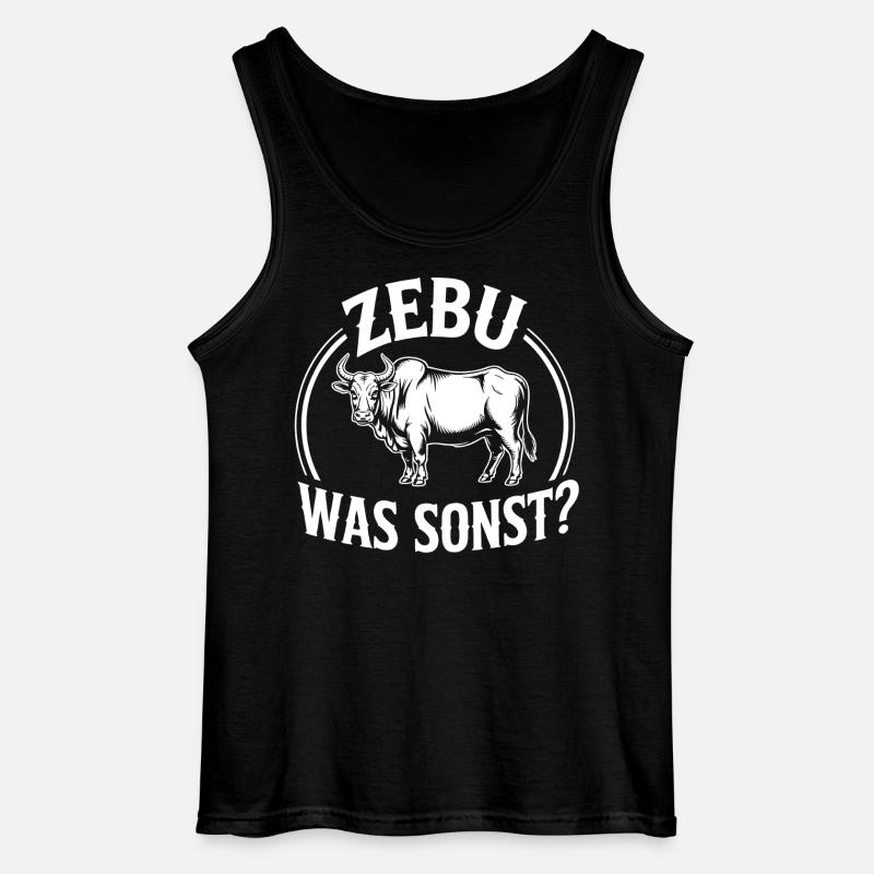 Zebu What Else Logo rétro - Débardeur Gildan Homme - noir