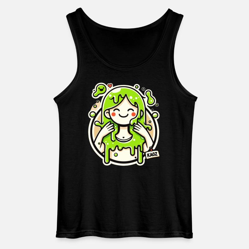 Illustrazione della Ragazza Lime Slime - Canotta da uomo Gildan - nero