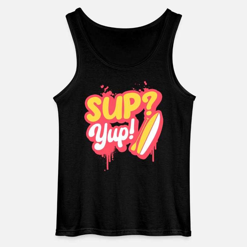 Stand Up Paddle Sup? Yup! - Gildan Männer Tank Top - Schwarz
