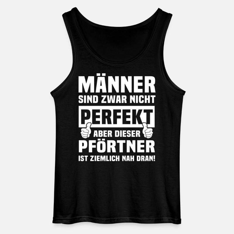 Pförtner - Gildan Männer Tank Top - Schwarz