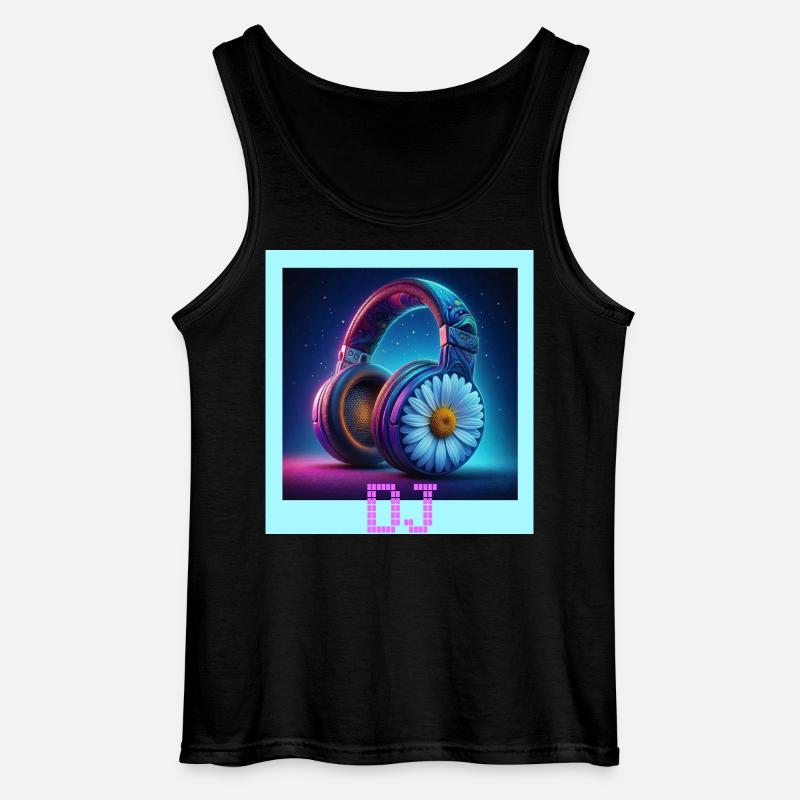 DJ - Gildan Männer Tank Top - Schwarz