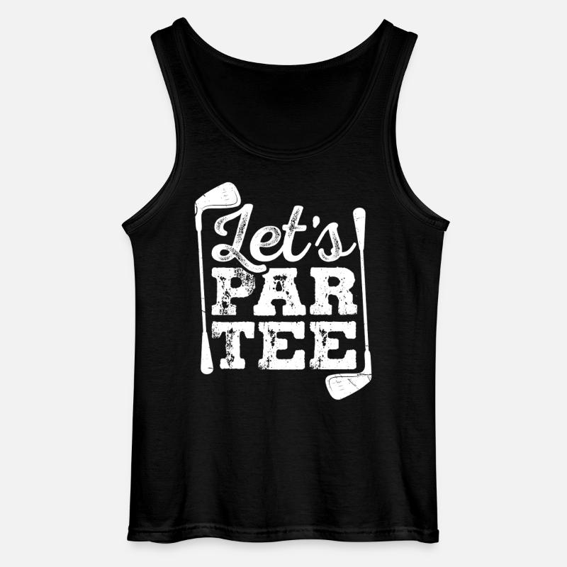 Let s Par Tee Golf - Gildan Männer Tank Top - Schwarz