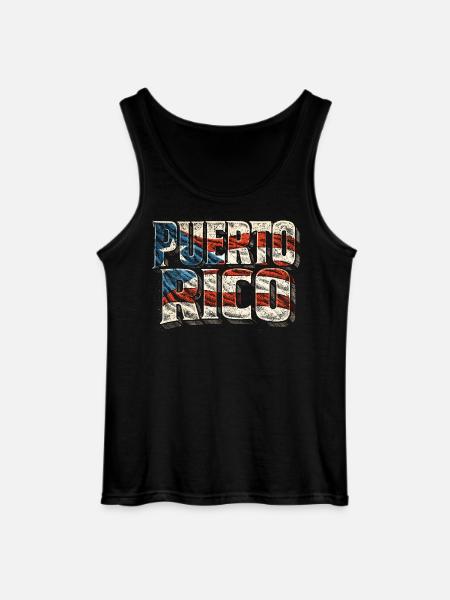 Puerto Rico Boricua - Gildan Männer Tank Top - Schwarz