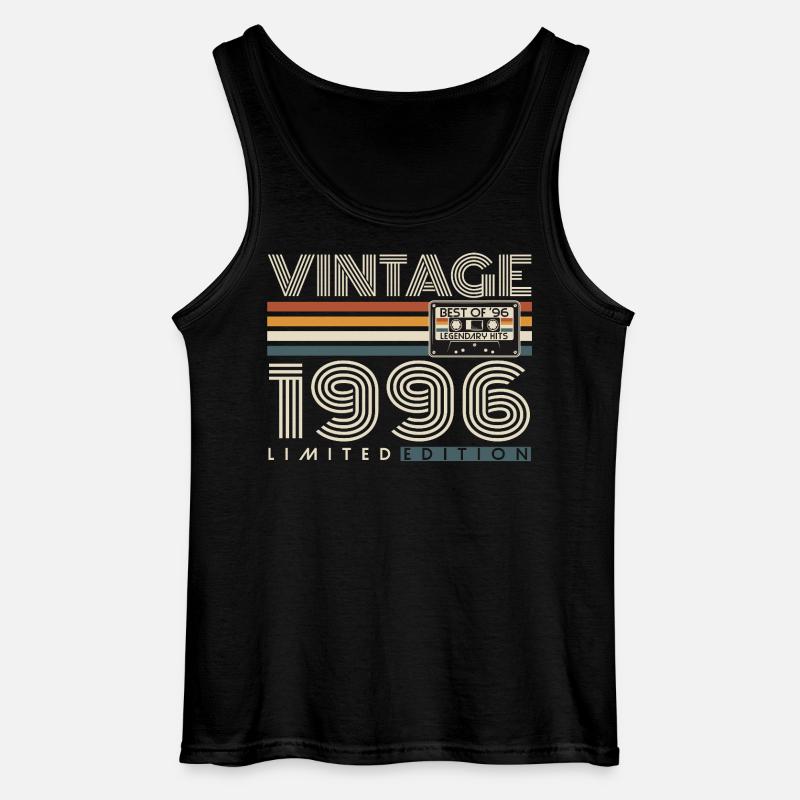 1996 Vintage Retro Fødselsdagsgave - Gildan tanktop til mænd - sort