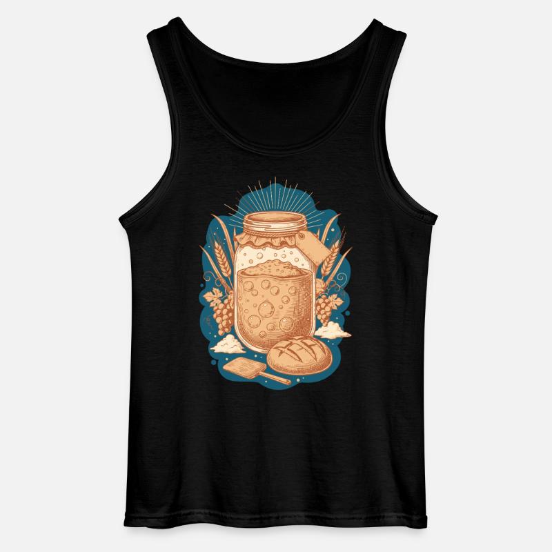 Sauerteigbrot Backbäcker Sauerteigstarter - Gildan Männer Tank Top - Schwarz