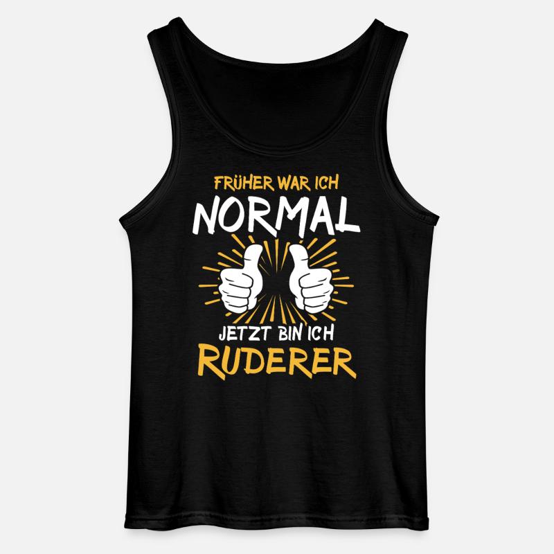 Ruderer Spruch - Gildan Männer Tank Top - Schwarz