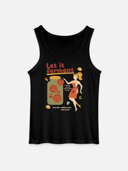 Sauerteigbrot-Backer Lass es fermentieren. - Gildan Männer Tank Top - Schwarz