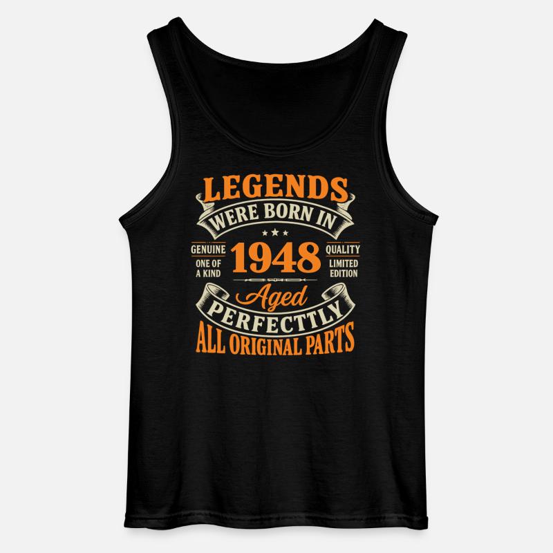 Legends 1948: Perfect Age, Original - Gildan Männer Tank Top - Schwarz