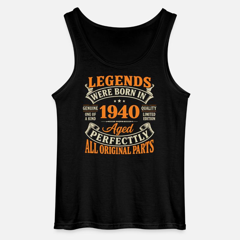 Legends 1940 Perfekt gealtert - Gildan Männer Tank Top - Schwarz