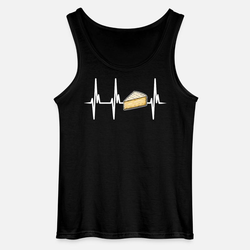 Ich liebe Brie Käse - Gildan Männer Tank Top - Schwarz