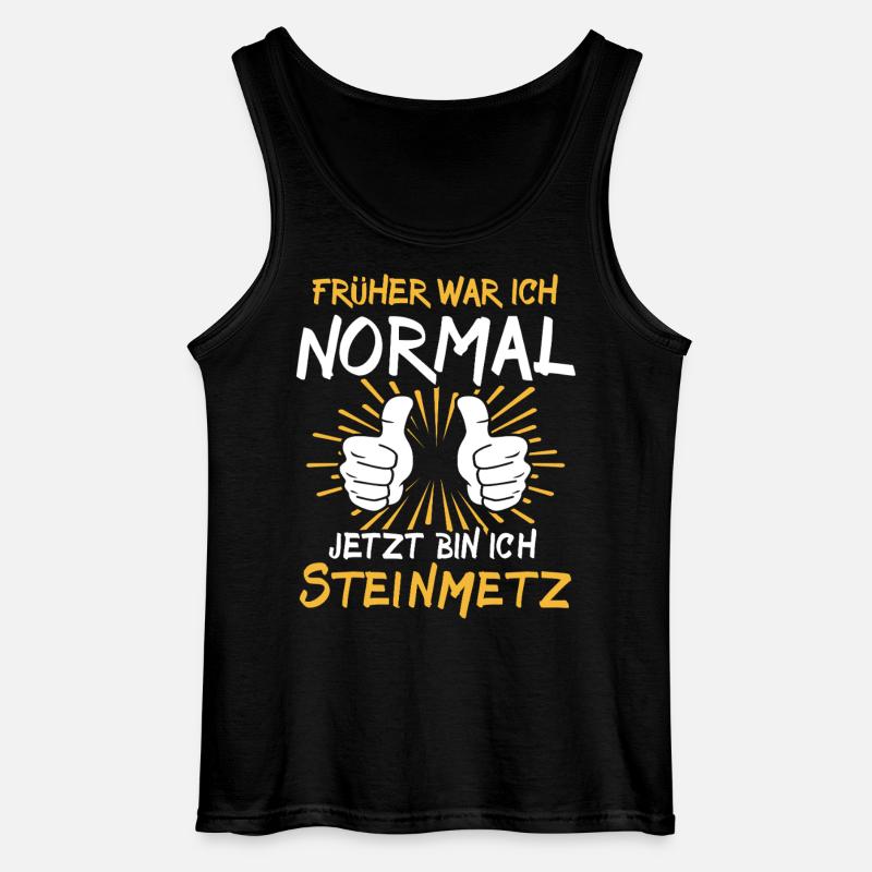 Steinmetz Spruch - Gildan Männer Tank Top - Schwarz