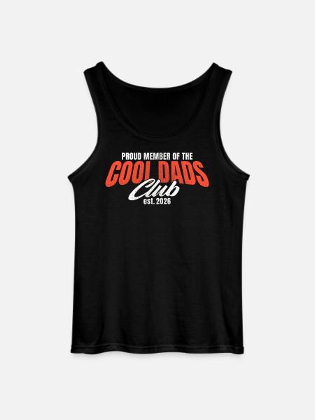 Cool Dads Club - Dad 2026 Gift - Gildan Men’s Tank Top - black