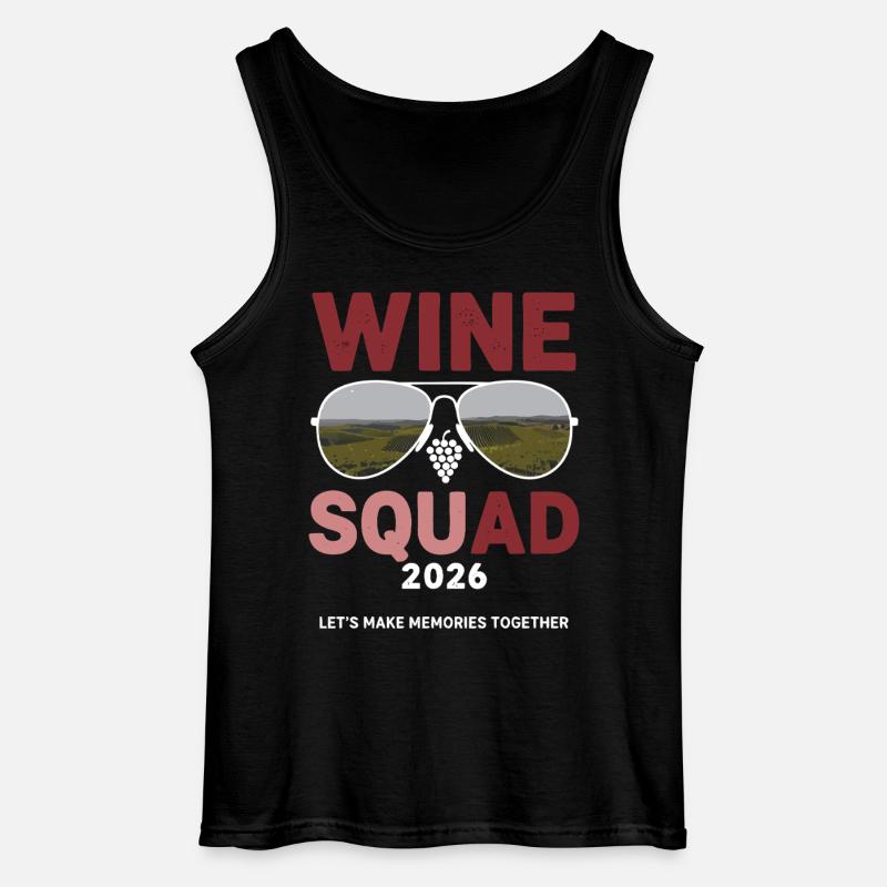 WINE SQUAD 2026 - Gildan Männer Tank Top - Schwarz