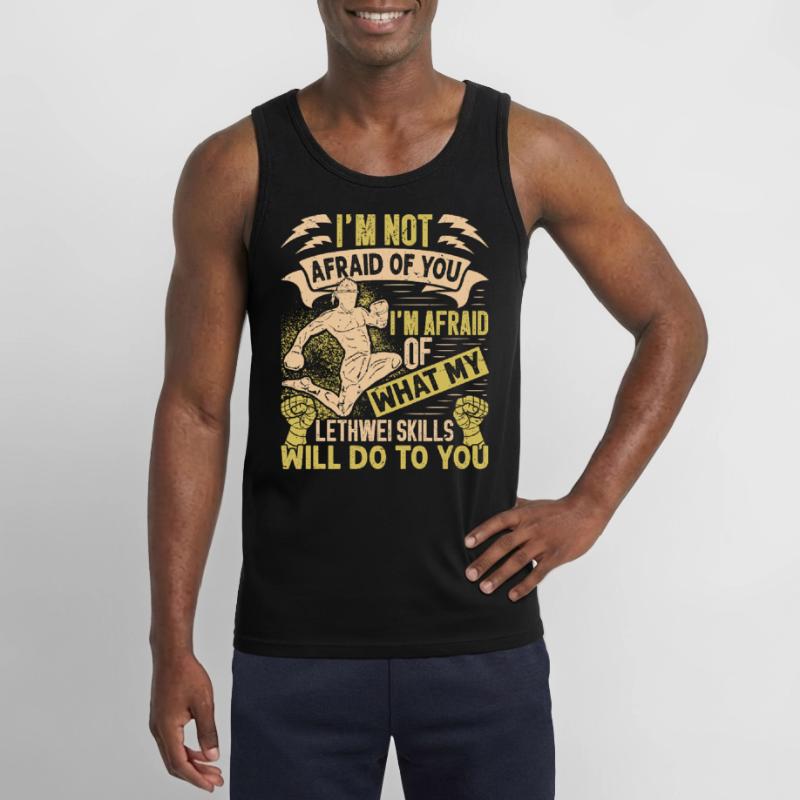  Burmese Boxer Lethwei Instructor Training Myanmar Gildan Men’s Tank Top
