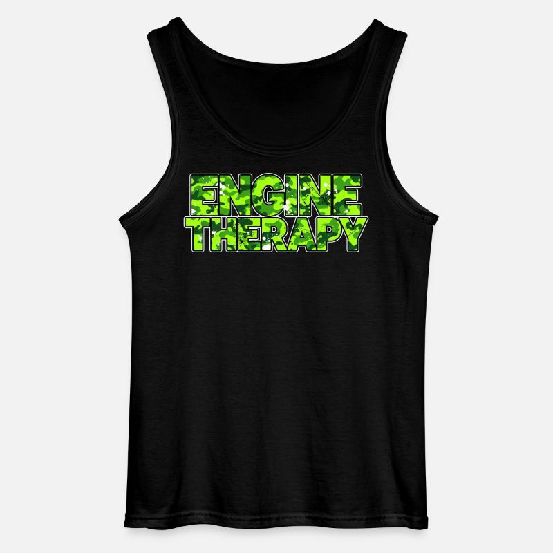 Engine Therapy Camouflage für echte Schrauber - Gildan Männer Tank Top - Schwarz