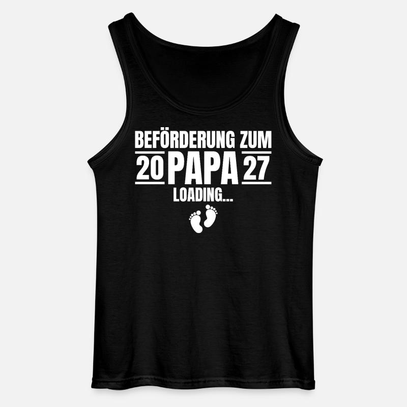 Beförderung zum Papa 2027 Loading - Gildan Männer Tank Top - Schwarz