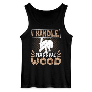 Scottish Highland Games Ich betreue massives Holz - Gildan Männer Tank Top - Schwarz - Vorne - AI Model Male 185 dark (185cm)