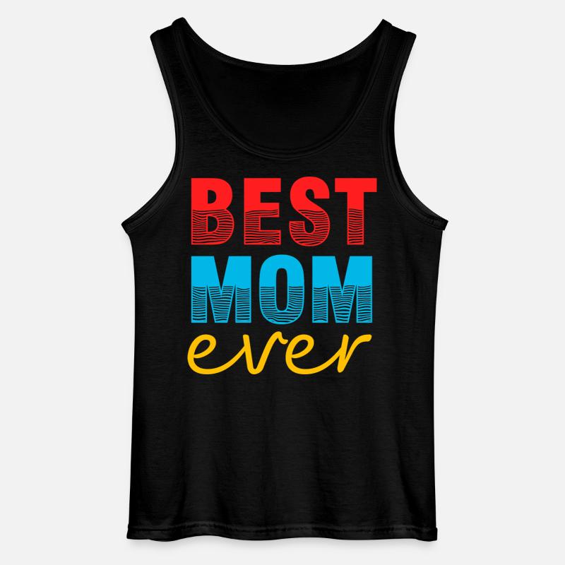 MomBest Mom Ever Geschenkshirt - Gildan Männer Tank Top - Schwarz