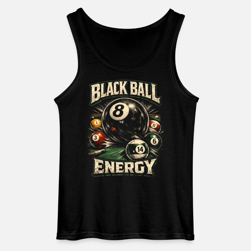 8-Ball Billard - Gildan Männer Tank Top - Schwarz