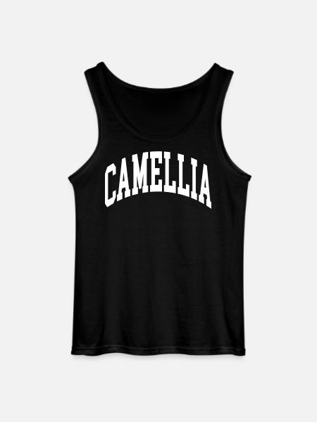 Camellia - Gildan Männer Tank Top - Schwarz
