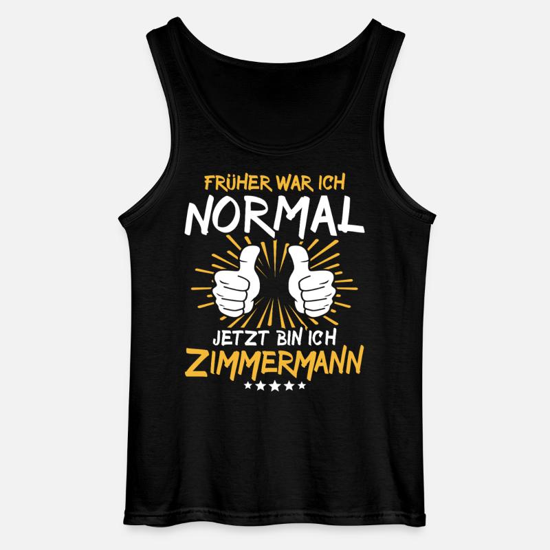 Zimmermann Spruch - Gildan Männer Tank Top - Schwarz
