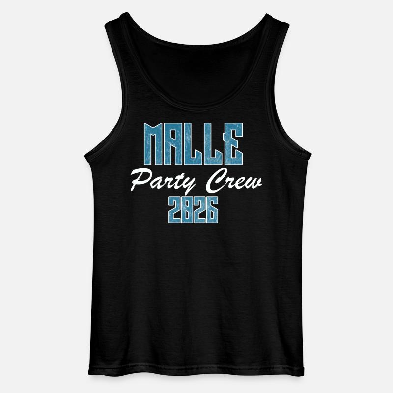 Mallorca, Party Crew - Gildan Männer Tank Top - Schwarz