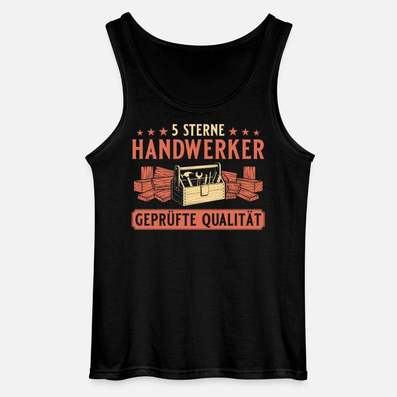 Handwerker 5 Sterne – Heimwerker Profi Qualität - Gildan Männer Tank Top - Schwarz