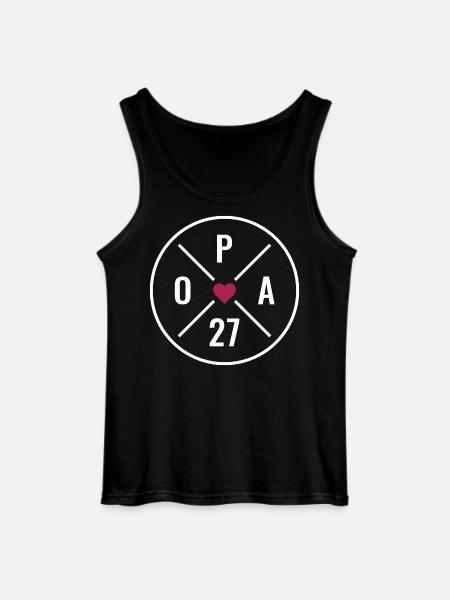 Opa 27 Herz - Gildan Männer Tank Top - Schwarz