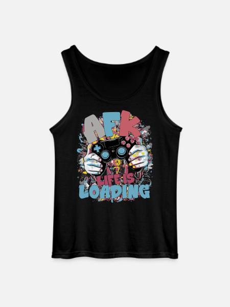 Life is Loading: Gaming Graffiti - Gildan Männer Tank Top - Schwarz
