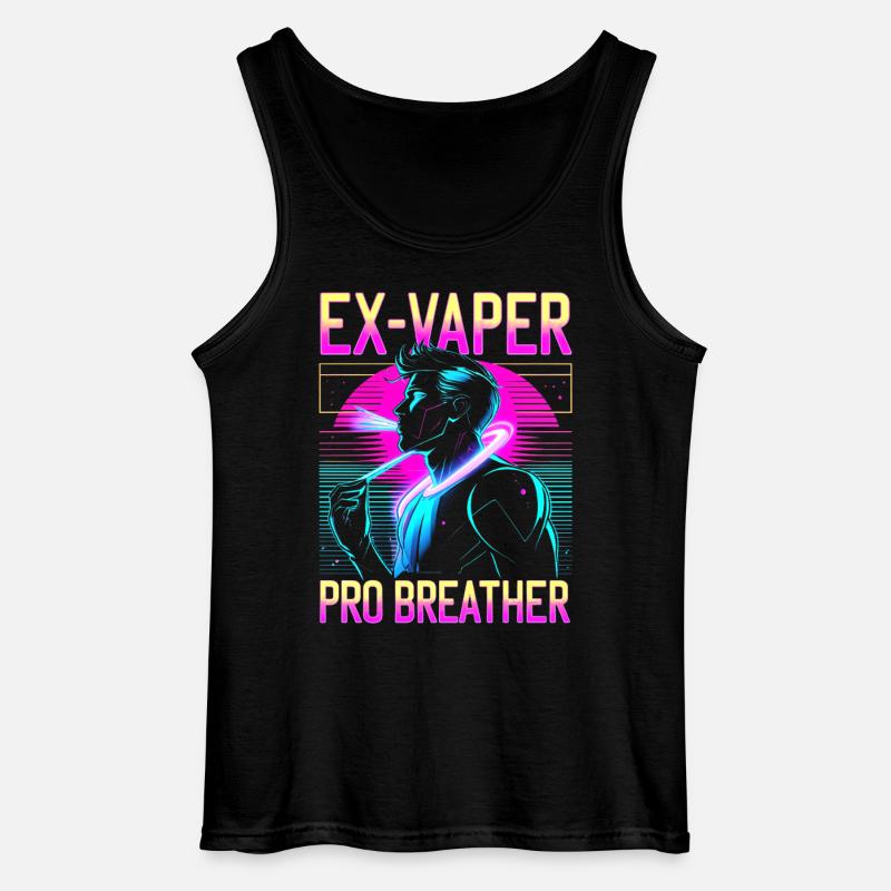 Nichtraucher Ex Raucher Ex Vaper - Gildan Männer Tank Top - Schwarz