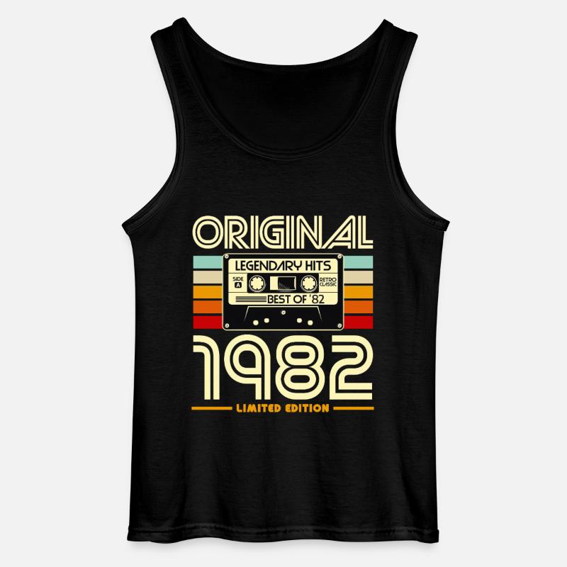 1982 Limited Edition Kassette - Gildan Männer Tank Top - Schwarz