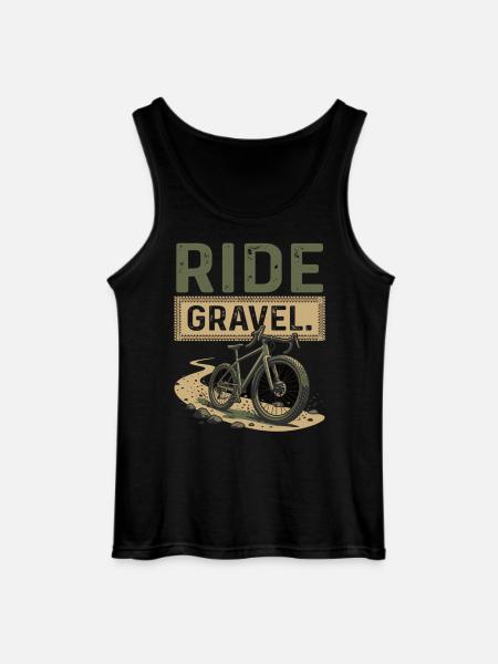 Aventure à vélo de gravier - Débardeur Gildan Homme - noir
