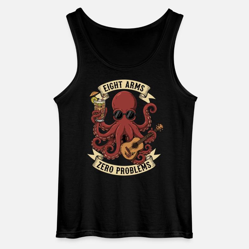 Eight Arms Zero Problems - Gildan Men’s Tank Top - black